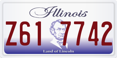 IL license plate Z617742