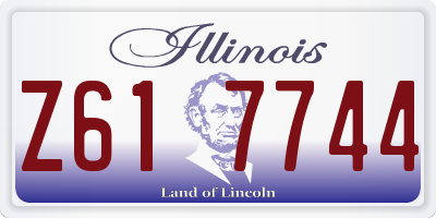 IL license plate Z617744