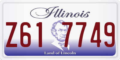 IL license plate Z617749
