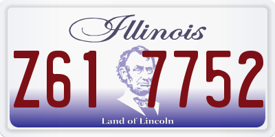 IL license plate Z617752