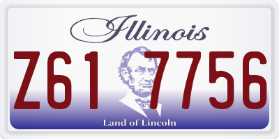 IL license plate Z617756