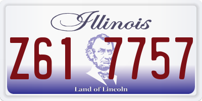 IL license plate Z617757