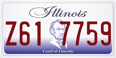IL license plate Z617759