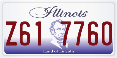IL license plate Z617760
