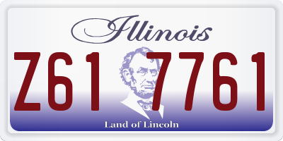 IL license plate Z617761