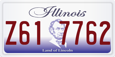IL license plate Z617762