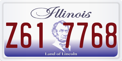 IL license plate Z617768