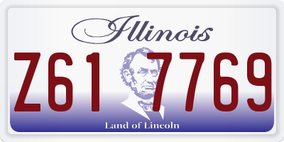 IL license plate Z617769