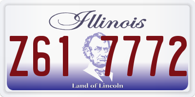 IL license plate Z617772