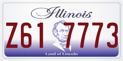 IL license plate Z617773