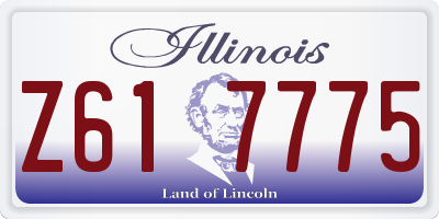 IL license plate Z617775