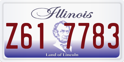 IL license plate Z617783