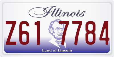 IL license plate Z617784