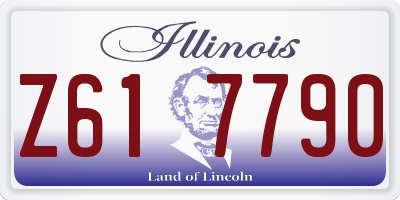 IL license plate Z617790
