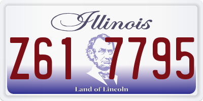 IL license plate Z617795
