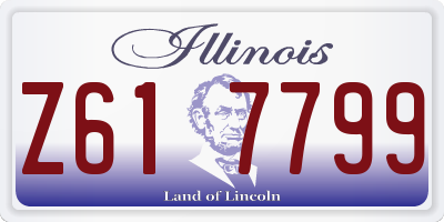 IL license plate Z617799