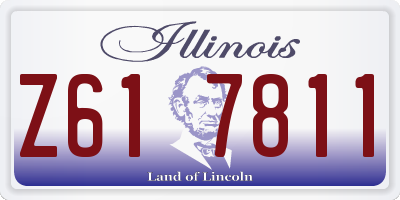 IL license plate Z617811