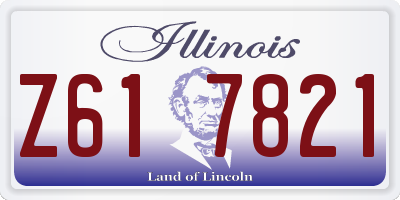IL license plate Z617821