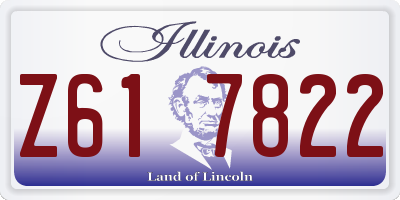 IL license plate Z617822