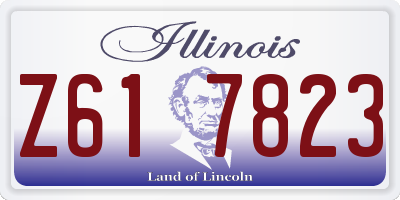 IL license plate Z617823