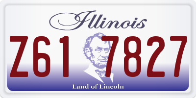 IL license plate Z617827