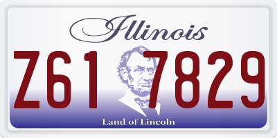 IL license plate Z617829