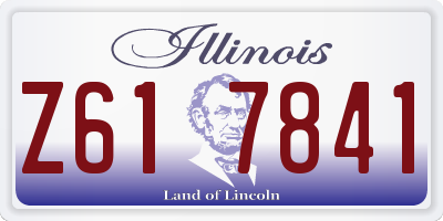 IL license plate Z617841