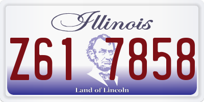 IL license plate Z617858