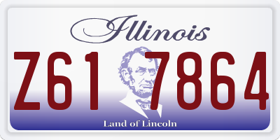 IL license plate Z617864