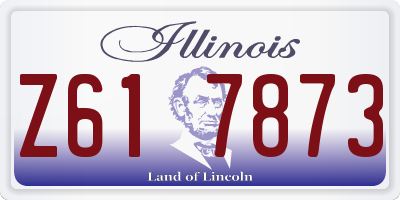 IL license plate Z617873