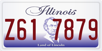 IL license plate Z617879