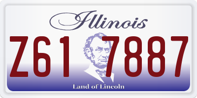 IL license plate Z617887