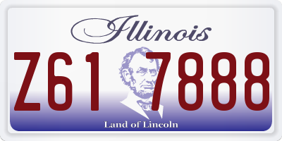 IL license plate Z617888