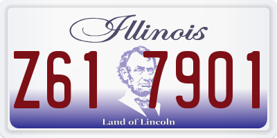 IL license plate Z617901