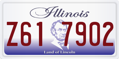 IL license plate Z617902