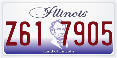 IL license plate Z617905