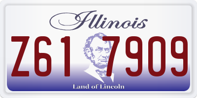 IL license plate Z617909