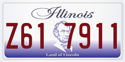 IL license plate Z617911
