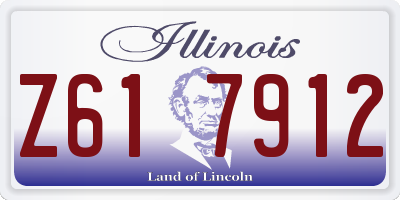 IL license plate Z617912