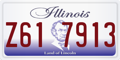IL license plate Z617913