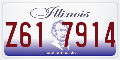 IL license plate Z617914