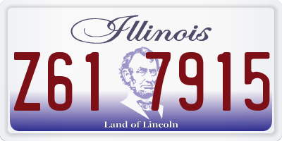 IL license plate Z617915
