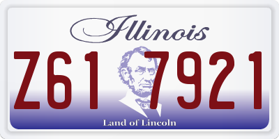 IL license plate Z617921
