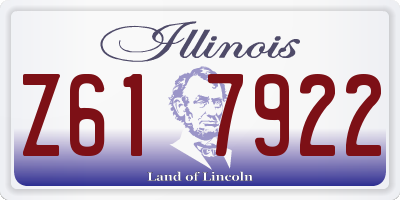 IL license plate Z617922