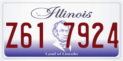 IL license plate Z617924