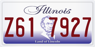 IL license plate Z617927