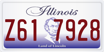 IL license plate Z617928