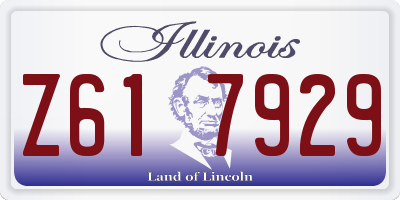 IL license plate Z617929