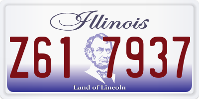 IL license plate Z617937