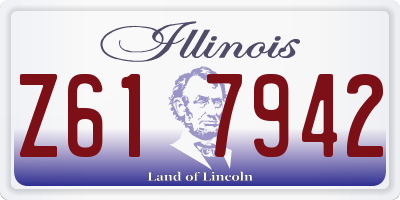 IL license plate Z617942